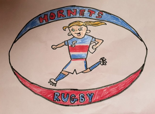 Abigail, aged 6, was inspired by her love of Rochdale Hornets