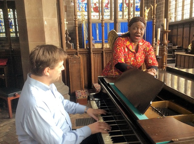 Soprano Margaret Ferguson with pianist Jonathan Ellis