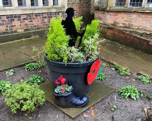 The remembrance garden at Hopwood Hall Estate