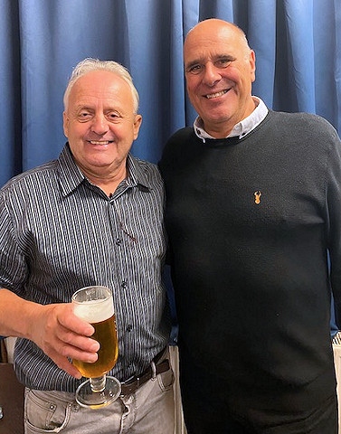 Recently retired Pete Dalton (left) and Steve Moult of F S Moult and Son
