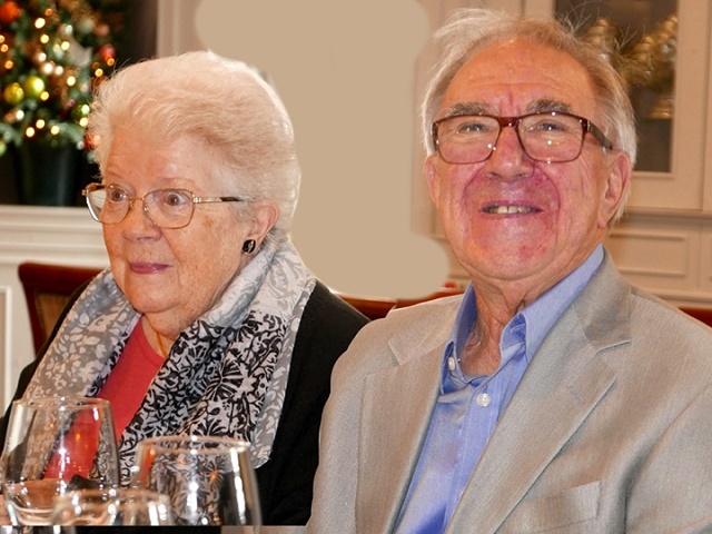 Pat and Gordon Barlow, members of Rochdale Gramophone Society for over 40 years