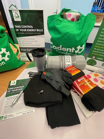 Each pack contains a range of items to help people keep warm this winter such as socks, gloves, hat, scarf, hot water bottle, blanket and a thermal flask mug