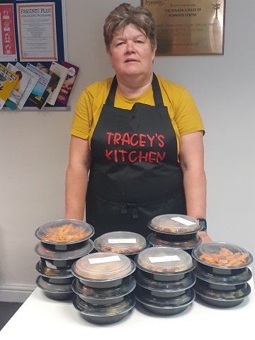 Tracey Szymanek, founder of Tracey’s Kitchen which provides nutritious home cooked meals for older residents, delivered straight to their home