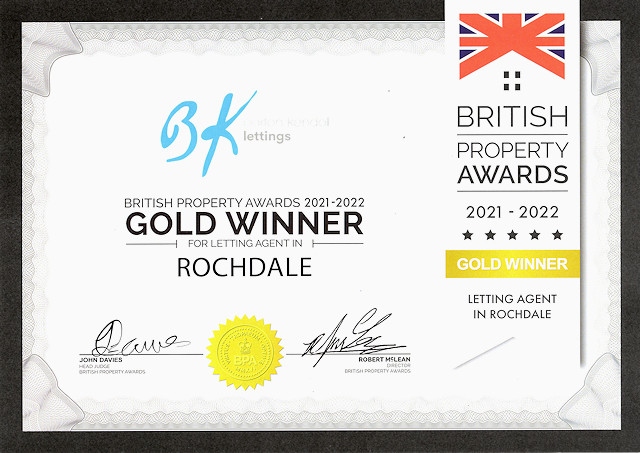 Barton Kendal win The British Property Lettings Award for Rochdale
