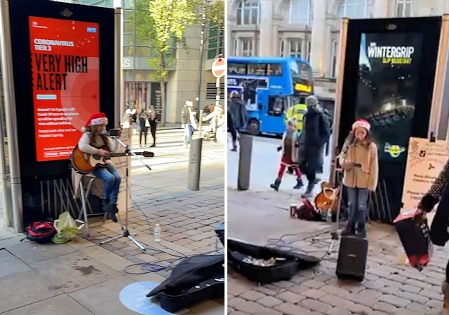 Jacey-Mae Hand raised money for Royal Manchester Children’s Hospital by busking in Bury and Manchester with her guitar