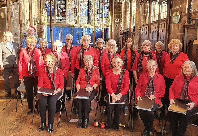 More Than Melody Ladies Choir performed at St Mary in the Baum Church, Toad Lane, on Wednesday 15 December