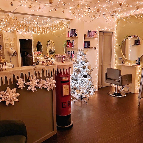 The Christmas postbox can be found inside Heywood's Studio 82 salon