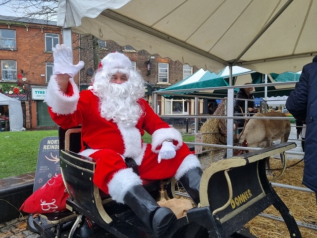 Rotary Middleton took Santa around the town