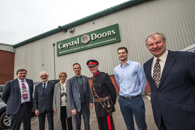 The award – announced earlier this year – was given in recognition of Crystal Doors’ outstanding achievements in championing sustainable business and green manufacturing