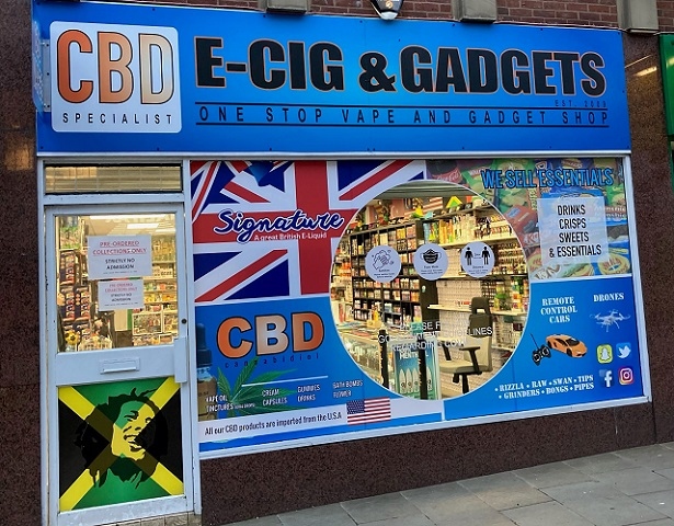 The new E-cig and Gadgets shop at 13 Yorkshire Street