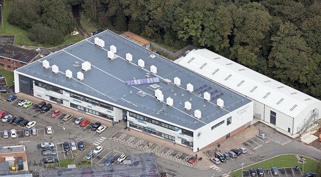 Photo aérienne du centre de technologie
