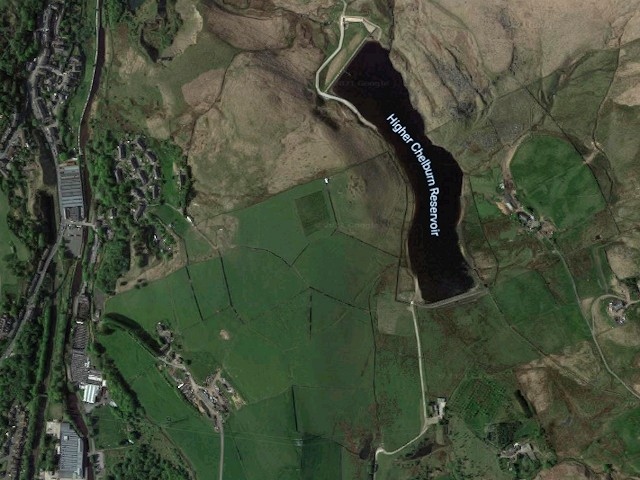 Land beneath Higher Chelburn Reservoir, Littleborough