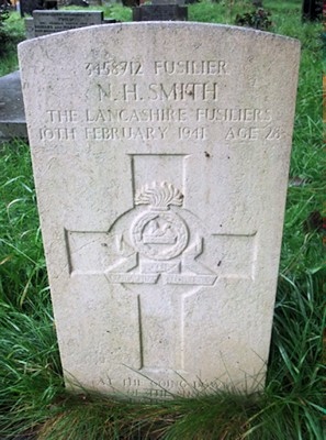 The grave of Fusilier Norman Harry Smith