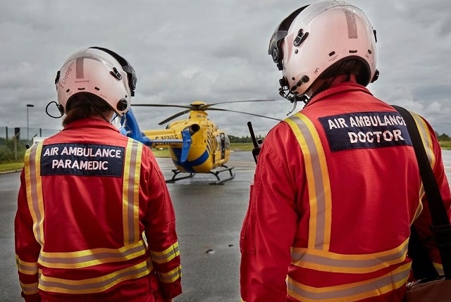 A man has been airlifted to hospital (stock image)