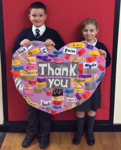 Schoolchildren at St James’ CofE Primary School in Wardle have thanked local community nurses and doctors for their efforts throughout the ongoing pandemic with special artwork