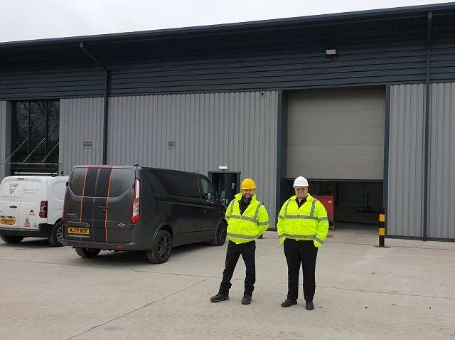 L-R: Managing Director Michael Sirrell and operations and supply chain manager, Ian Cockcroft outside the new premises