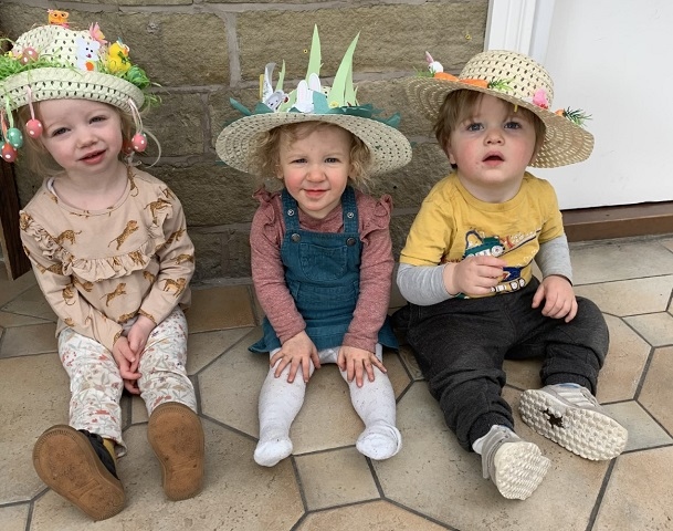 Children at Fisherfield Childcare Nurseries dressed up for Easter