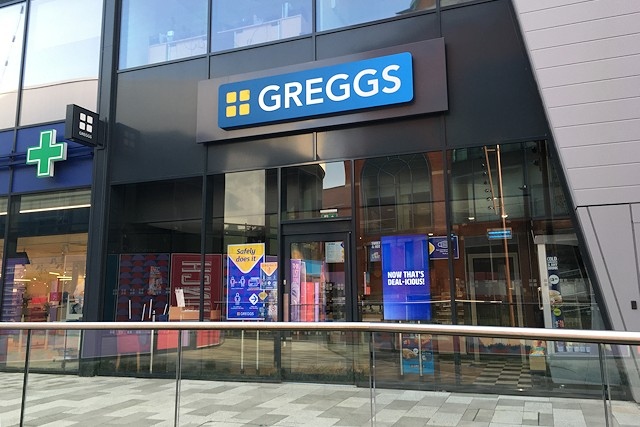 The new Greggs store at Rochdale Riverside