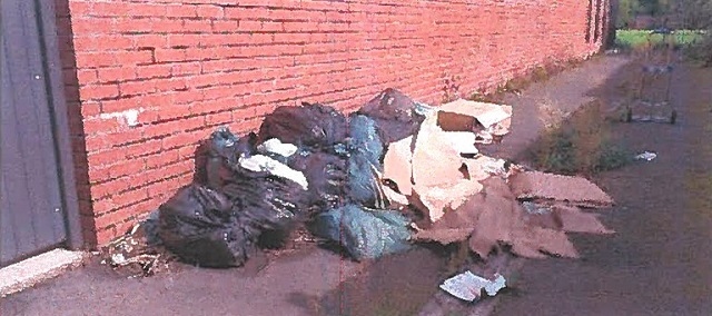 Mr Jones' waste was found on North Street, Middleton