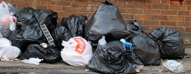 Regular example of dumped waste found across the borough