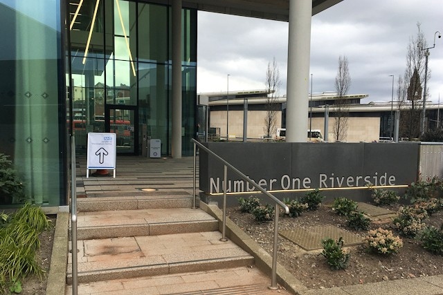 Vaccination centre at Number One Riverside