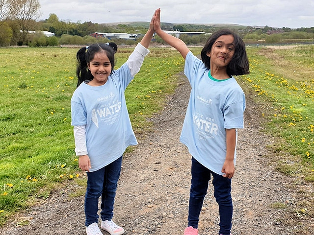 5-year-old Jana Chowdhury and Imaan Hawa Asif are fundraising for solar water filtration systems in Gaza
