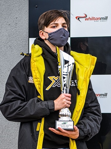 Sandro took part in the first round of the Junior Kart Championships