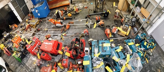 Tools recovered following raids