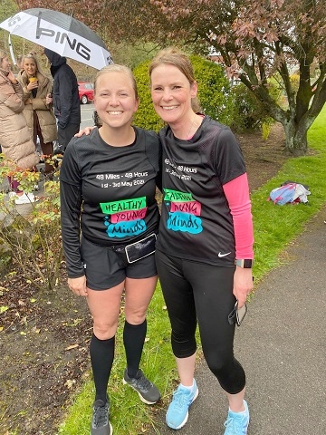 Louise Whittaker (right) and her friend Jemma Dransfield (left) who completed the 4x4x48 David Goggins Running Challenge