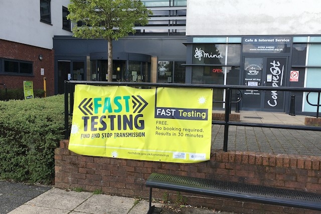 FAST Testing Centre at Nye Bevan House in Rochdale
