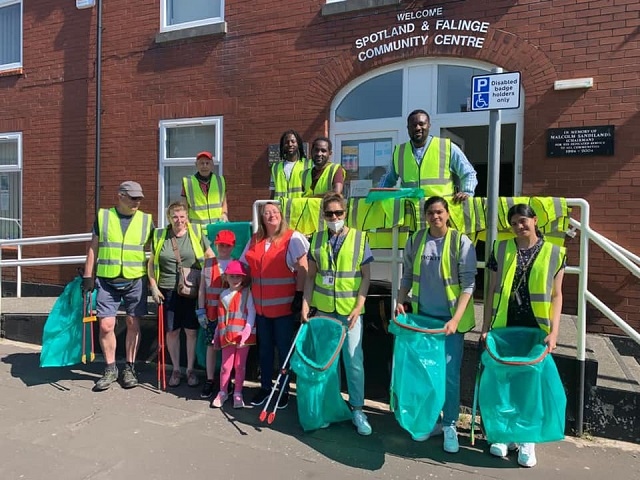 Spotland and Falinge’s clean-up for 2021 was organised by newly-elected councillor for Spotland and Falinge