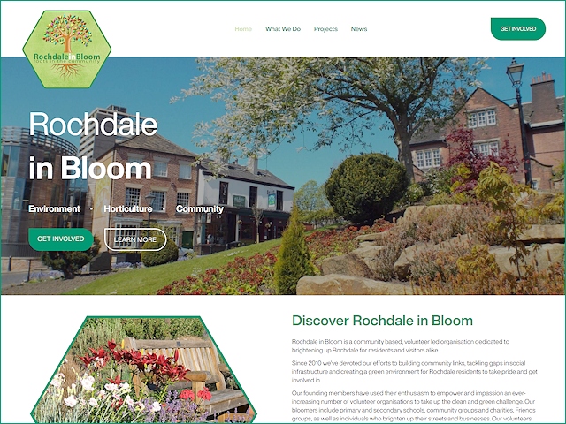 The new Rochdale in Bloom web site