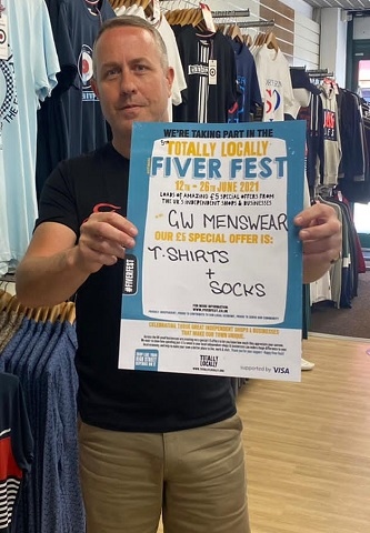 GW Menswear is taking part in Fiver Fest