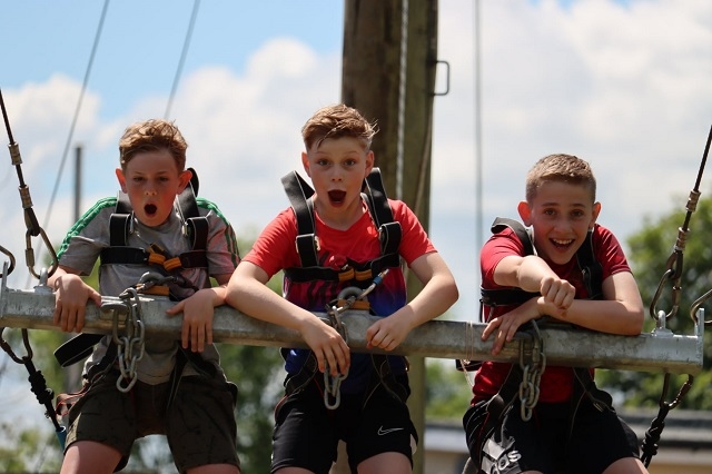The children from Holy Trinity C of E Primary School were able to try a wide range of fun activities and challenges including abseiling, kayaking, zip wires, raft building and climbing