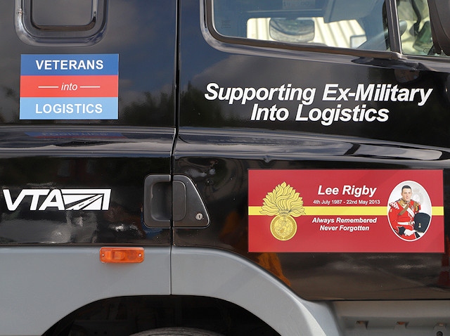 Veterans into Logistics HGV Class 1 training vehicle named in memory of Lee Rigby