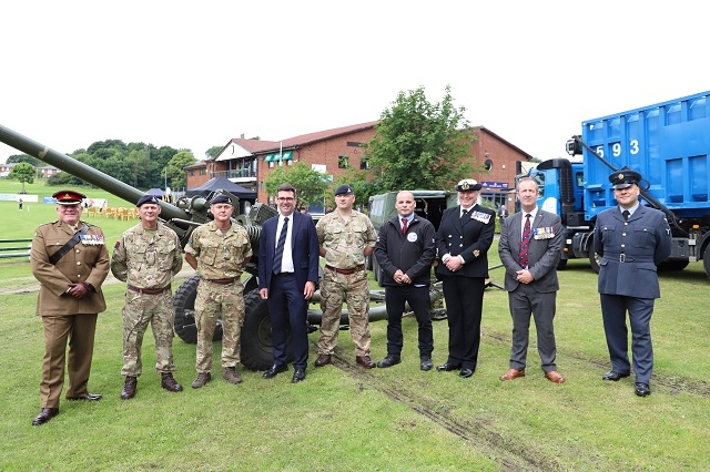 The event was attended by serving members of the military community, nationwide logistic company representatives and Mayor of Greater Manchester Andy Burnham, plus others, at Rochdale Sports Club