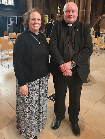 Revd Anne Gilbert and Fr. Darren Quinlan