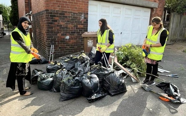 Volunteers took part in a clean up in Spotland