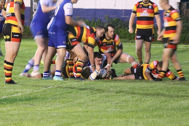 Cole Connolly celebrating his try
