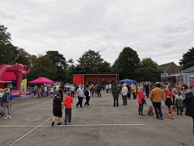 Families gathered at The Ashcroft (formerly the Riverside, Whitworth) to soak up the atmosphere and enjoy being back in the community again