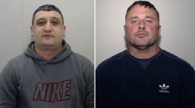 Wayne Farrell (left) and Sean O'Sullivan (right) have been jailed after a series of burglaries in Greater Manchester and West Yorkshire