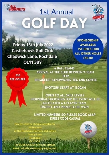All Hornets Golf Day poster