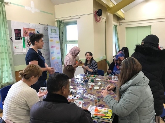 This was an open day where services, community projects, newly arrived families and community members come together to explore local services and provisions for children, families and parents