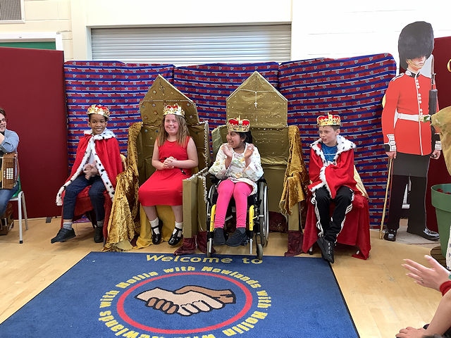 Children at Newlands School in Middleton celebrated the Queen’s Platinum Jubilee in style 