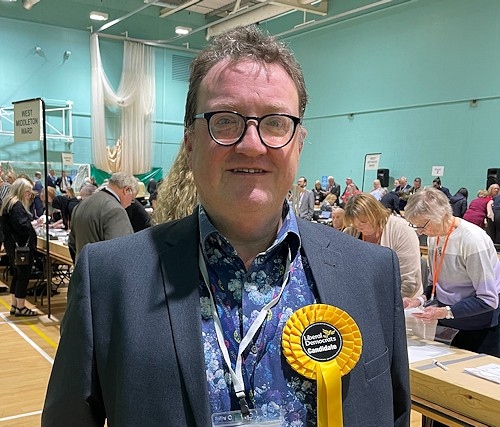 Andy Kelly, leader of the local Liberal Democrat party