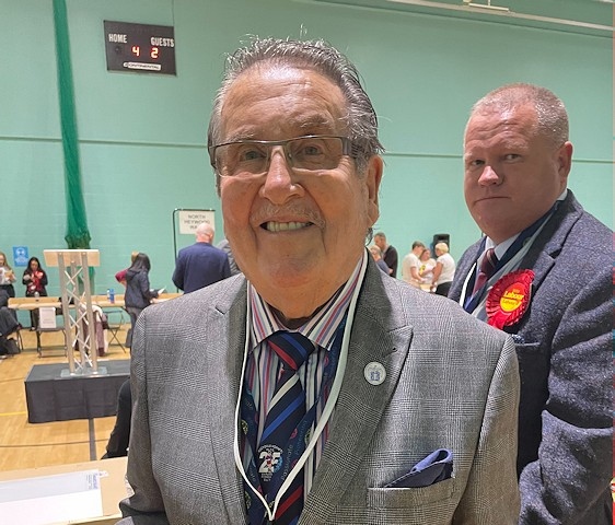 Councillor Peter Rush was re-elected in North Heywood ward