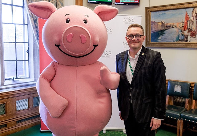Chris Clarkson MP with Percy Pig