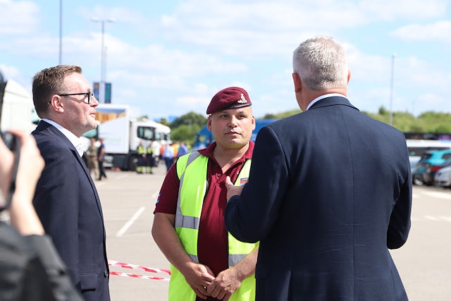Heywood and Middleton MP Chris Clarkson and Veterans Into Logistics
