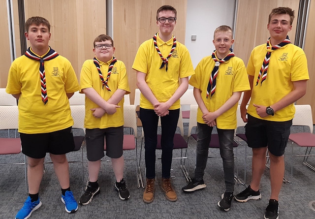 The Hollingworth Academy pupils have received a boost to their fundraising. (Left to right: James Wilkinson-Knaggs, Harrison Crowther, George Thewlis, Oliver Thewlis and Harvey Ogden)