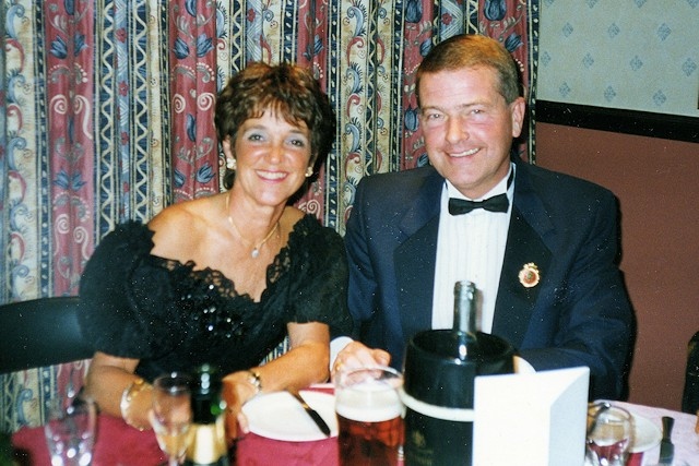 Brenda with her late husband Ken Flett